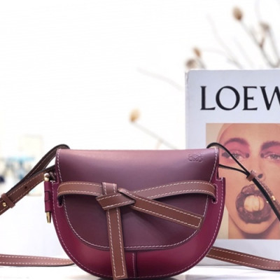 Loewe 2019 Gate Small Shoulder Bag,20CM - 로에베 2019 게이트 스몰 숄더백 ,LOEB0248, 20CM,퍼플와인