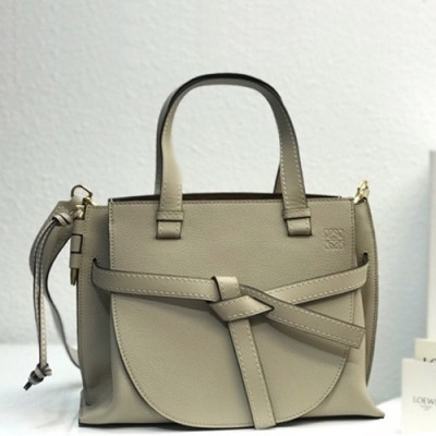 Loewe 2019 Gate Small Tote Shoulder Bag,30CM - 로에베 2019 게이트 스몰 토트 숄더백 ,LOEB0264, 30CM,오트밀