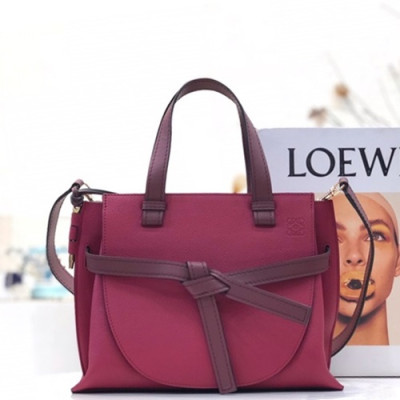 Loewe 2019 Gate Small Tote Shoulder Bag,30CM - 로에베 2019 게이트 스몰 토트 숄더백 ,LOEB0269, 30CM,퍼플레드