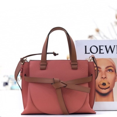 Loewe 2019 Gate Small Tote Shoulder Bag,30CM - 로에베 2019 게이트 스몰 토트 숄더백 ,LOEB0270, 30CM,코랄핑크