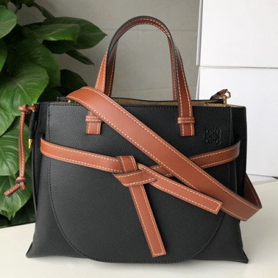 Loewe 2019 Gate Large Tote Shoulder Bag,38CM - 로에베 2019 게이트 라지 토트 숄더백 ,LOEB0273, 38CM,블랙