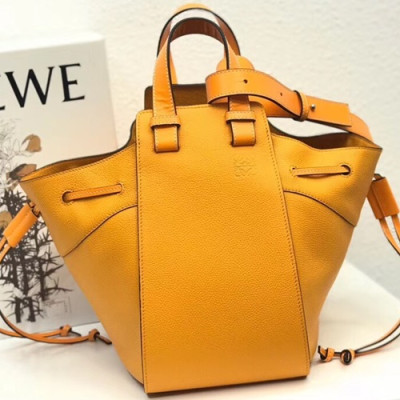 Loewe 2019 Hammock Large Tote Shoulder Bag, 32CM - 로에베 2019 해먹 라지 토트 숄더백 ,10392-LOEB0298, 32CM, 옐로우