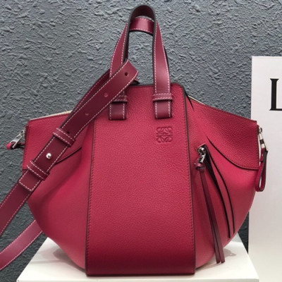 Loewe 2019 Hammock Large Tote Shoulder Bag, 32CM - 로에베 2019 해먹 라지 토트 숄더백 ,3048-LOEB0301, 32CM, 레드