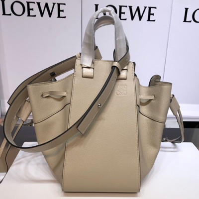 Loewe 2019 Hammock Large Tote Shoulder Bag, 31CM - 로에베 2019 해먹 라지 토트 숄더백 ,061843-LOEB0308, 31CM, 오트밀