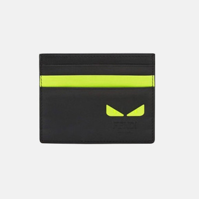 Fendi 2019 Leather Card Purse - 펜디 2019 남여공용 레더 카드 퍼스 FENW0084.Size(10.5cm).블랙