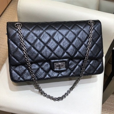 Chanel 2019 Women  Chain Leather Shoulder Bag ,28CM - 샤넬 2019 여성용 체인 레더 숄더백 CHAB0841,28CM,블랙(은장)