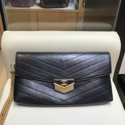 Chanel 2019 Women Clutch Bag ,26CM - 샤넬 2019 여성용 클러치백,CHAB0847,26CM,블랙