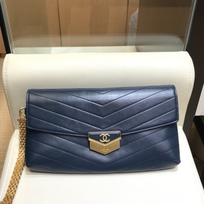 Chanel 2019 Women Clutch Bag ,26CM - 샤넬 2019 여성용 클러치백,CHAB0848,26CM,네이비