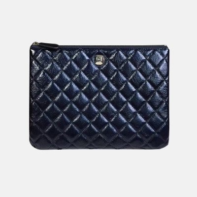 Chanel 2019 Leather Women Clutch Bag ,28CM - 샤넬 2019 레더 여성용 클러치백,CHAB0930,28CM,네이비