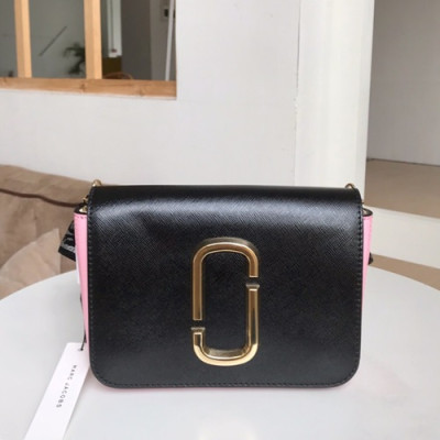 Mark Jacobs 2019 Leather Women Shoulder Bag,18cm - 마크제이콥스 2019 레더 여성용 숄더백,MJB0061 ,18cm,블랙