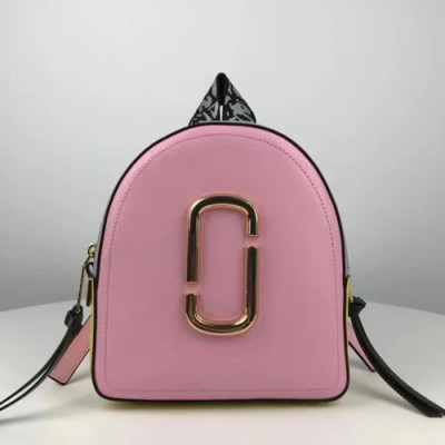 Mark Jacobs 2019 Leather Women Back Pack,23cm - 마크제이콥스 2019 레더 여성용 백팩,MJB0078 ,23cm,핑크