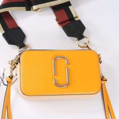 Mark Jacobs 2019 Leather Women Camera Shoulder Bag,18cm - 마크제이콥스 2019 레더 여성용 카메라 숄더백,MJB0089,18cm,옐로우