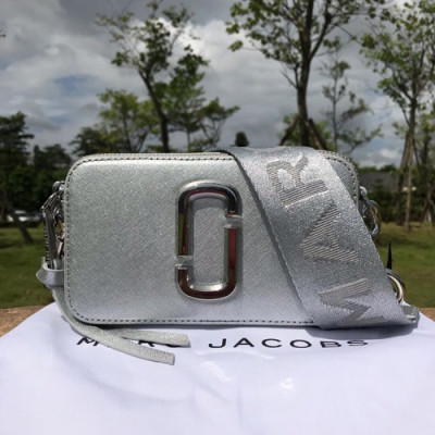 Mark Jacobs 2019 Leather Women Camera Shoulder Bag,19cm - 마크제이콥스 2019 레더 여성용 카메라 숄더백,MJB0098,19cm,실버