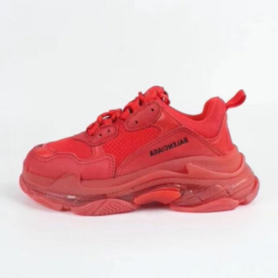 Balenciaga 2019 Mm/Wm Triple'S Clear Sole Runner - 발렌시아가 남자 트리플S 러너 Bal0256x.Size(225 - 275).레드