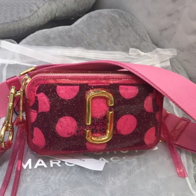 Mark Jacobs 2019 PVC Women Camera Shoulder Bag,19cm - 마크제이콥스 2019 PVC 여성용 카메라 숄더백,MJB0120,19cm,핑크