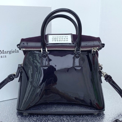 Maison Margiela 2019 5AC Leather Tote Shoulder Bag,23/26cm - 메종 마르지엘라 2019 5AC 레더 토트 숄더백,MMB0027,23/26cm,퍼플