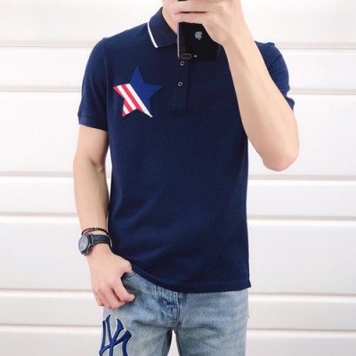 Mocler 2019 Mens Business Polo Cotton Short Sleeved T-shirt - 몽클레어 남성 비지니스 폴로 코튼 반팔티 MocPT0004.Size(m - 3xl).네이비