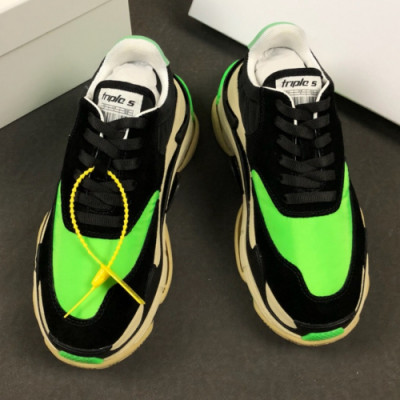 Balenciaga 2019 Mm/Wm Triple'S Clear Sole Runner - 발렌시아가 남자 트리플S 러너 Bal0258x.Size(225 - 275).그린