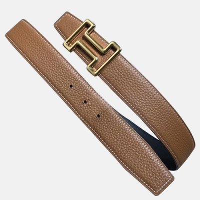 Hermes 2019 Mens Reversible Leather Belt - 에르메스 2019 남성용 리버시블 레더 벨트 HERBT0011.Size(3.8cm).연브라운