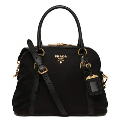 Prada 2019 Pocono Nylon Tote Shoulder Bag,34CM - 프라다 2019 포코노 나일론 토트 숄더백,1BB013,34cm,블랙