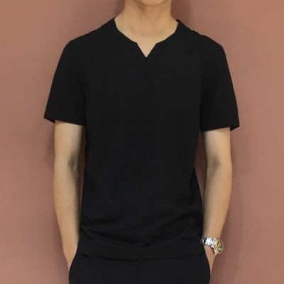 Emporio Armani 2019 Mens otton Short Sleeved Tshirt - 알마니 남성 코튼 반팔티 Armts0030.Size(m - 3xl).컬러(블랙)