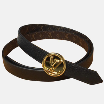 Louis vuitton 2019 Ladies Canvas & Leather Belt - 루이비통 2019 여성용 캔버스 & 레더 벨트 LOUBT0016.Size(2.5cm).블랙금장,블랙은장