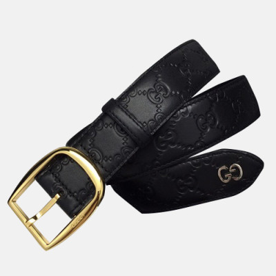 Gucci 2019 Mens Leather Belt - 구찌 2019 남성용 레더 벨트 GUBT0011.Size(4.0cm).블랙