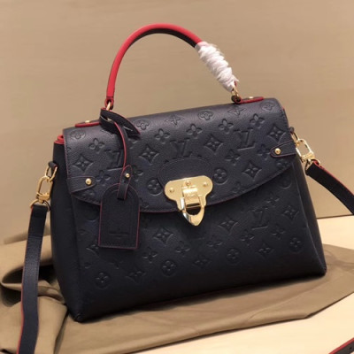 Louis Vuitton 2019 Georges Empreinte Monogram Tote Shoulder Bag,34cm - 루이비통 2019 조르주 앙프레뜨 모노그램 토트 숄더백 M53943,LOUB1496,34cm,블랙