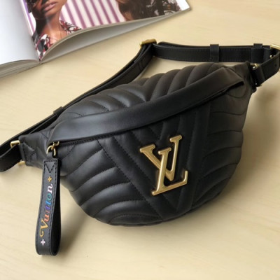 [매장판]Louis Vuitton 2019 Leather BUMBAG,37cm - 루이비통 2019 레더 여성용 범백 M63750,LOUB1499, 37cm ,블랙