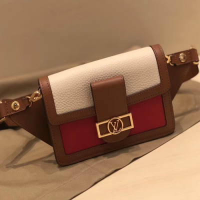 Louis Vuitton 2019 Dauphine Bumbag,20cm - 루이비통 2019 다프네 여성용 범백 M58881,LOUB1500, 20cm ,화이트+레드