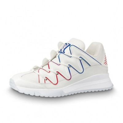 Louis vuitton 2019 Mens Initial Logo Leather Running Shoes - 루이비통 남성 이니셜 로고 레더 런닝화 Lou01195x.Size(240 - 275).화이트