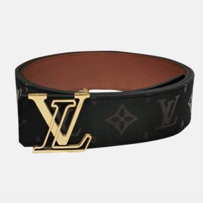 Louis vuitton 2019 Mens Leather Belt - 루이비통 2019 남성용  레더 벨트 LOUBT0024.Size(3.8cm).블랙