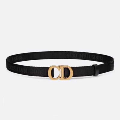 Christian Dior 2019 Ladies Saddle Nylon Belt - 크리스챤 디올 2019 여성용 새들 나일론 벨트 DIOBT0004,Size(2.0CM).블랙