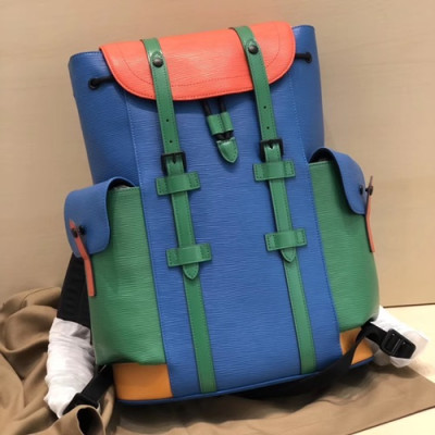 Louis Vuitton 2019 Epi Christopher Back Pack,41cm - 루이비통 2019 남성용 에삐 크리스토퍼 백팩,M41379,LOUB1532 ,41cm,블루