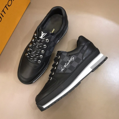 Louis vuitton 2019 Mens Business Initial Logo Sneakers  - 루이비통 남성 비지니스 이니셜 로고 스니커즈 Lou01198x.Size(240 - 270).블랙