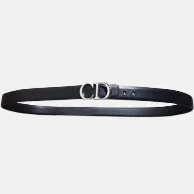 Christian Dior 2019 Ladies Leather Belt - 크리스챤 디올 2019 여성용 레더 벨트 DIOBT0010,Size(2.5CM).블랙