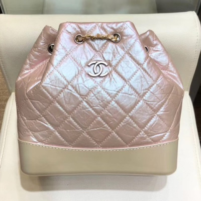 Chanel 2019 Gabrielle Back Pack ,23CM - 샤넬 2019 가브리엘 백팩,CHAB0958,23CM,핑크+베이지