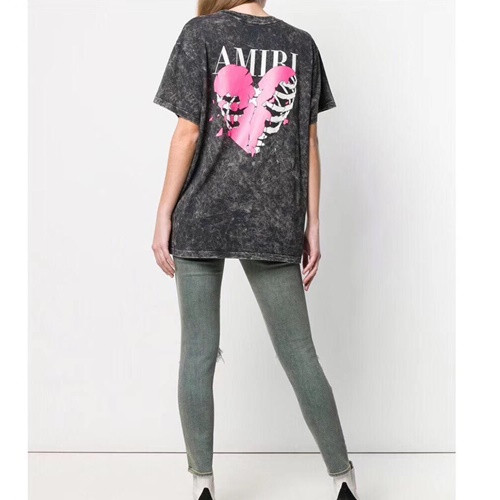 Amiri 2019 Mens Lost Boys Printing Cotton Short Sleeved Tshirt - 아미리 남성 로스트 보이 프린팅 코튼 반팔티 AmiTS0002.Size(s - xl).블랙