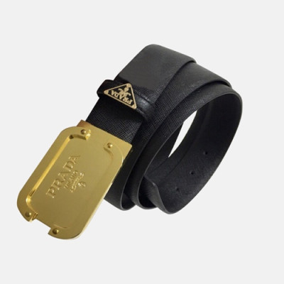 Prada 2019 Mm/Wm Leather Belt - 프라다 2019 남여공용  레더 벨트 PRABT0005.Size(3.5cm).블랙