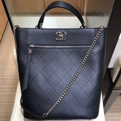 Chanel 2019 Bucket Shoulder Bag,24CM - 샤넬 2019 버킷 숄더백,CHAB0973,24CM,블랙