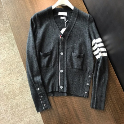 Thom Browne 2019 Mens Crew-neck Wool Cardigan - 톰브라운 2019 남성 크루넥 울 가디건 Thoca00020.Size(S - 2XL).컬러(다크그레이)