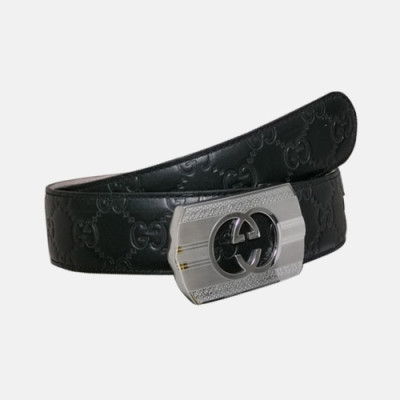 Gucci 2019 Mens Leather Belt - 구찌 2019 남성용 레더 벨트 GUBT0052.Size(3.8cm),블랙