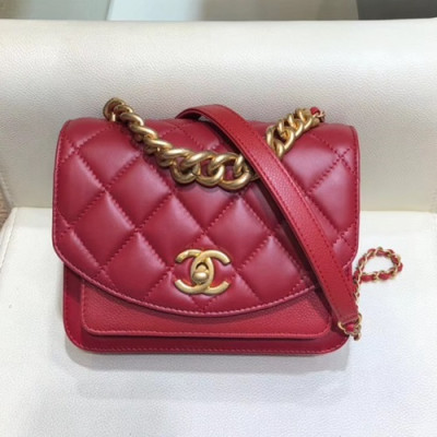 Chanel 2019 Flap Shoulder Bag,19CM - 샤넬 2019 플랩 숄더백,CHAB0974,19CM,레드