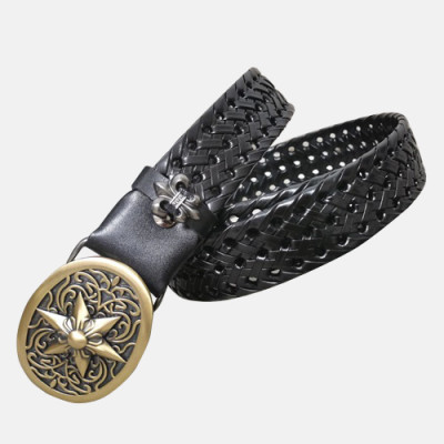 Chrome Hearts 2019 Mens Reversible Leather Belt - 크롬하츠 2019 남성용 리버시블 레더 벨트 CHRBT0003.블랙