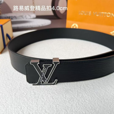 Louis vuitton 2024 Mens Leather Belt - 루이비통 2024 남성용 레더 벨트 LOUBT0055.Size(4.0cm)