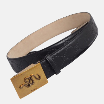 Gucci 2019 Mens Leather Belt - 구찌 2019 남성용 레더 벨트 GUBT0058.Size(4.0cm).블랙