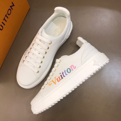 Louis vuitton 2019 Mens Business Initial Logo Sneakers  - 루이비통 남성 비지니스 이니셜 로고 스니커즈 Lou01199x.Size(240 - 270).화이트