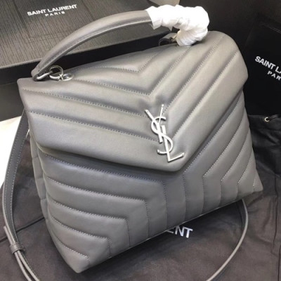 Saint Laurent 2019 LouLou  Shoulder Bag,26CM - 입생로랑 2019 루루 숄더백 529735, SLB0445, 26CM,그레이