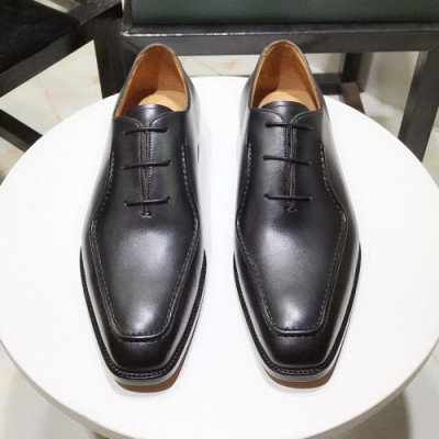 [커스텀급]Berluti 2019 Mens Retro Business Leather Oxford -  벨루티 2019 남성 레트로 비지니스 레더 옥스퍼드 Bert001x.Size(245 - 270).다크그레이