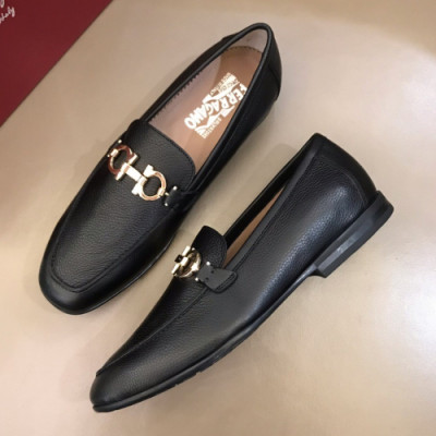 Ferragamo 2018 Mens Gancio Leather Loafer - 페라가모 남성 레더 간치오 레더 로퍼 Fer0294x.Size(240 - 265).블랙